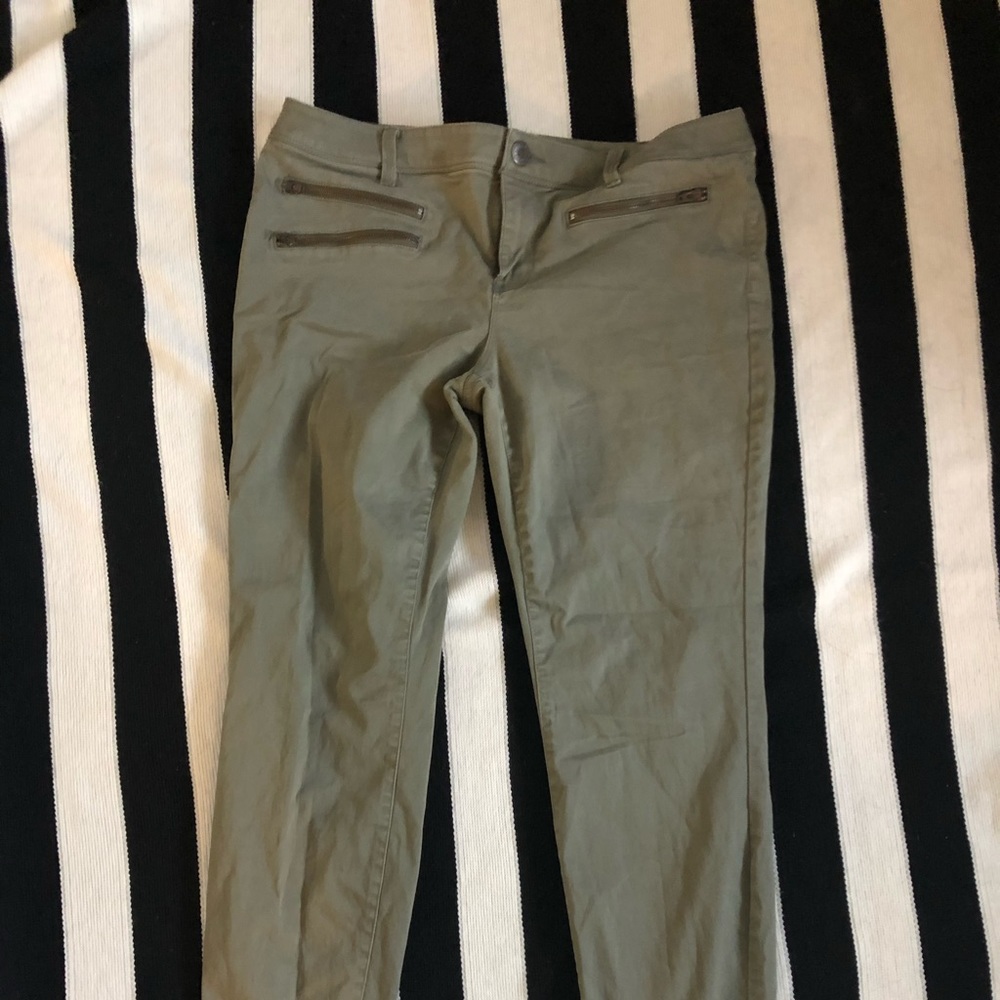 Olive green pants
